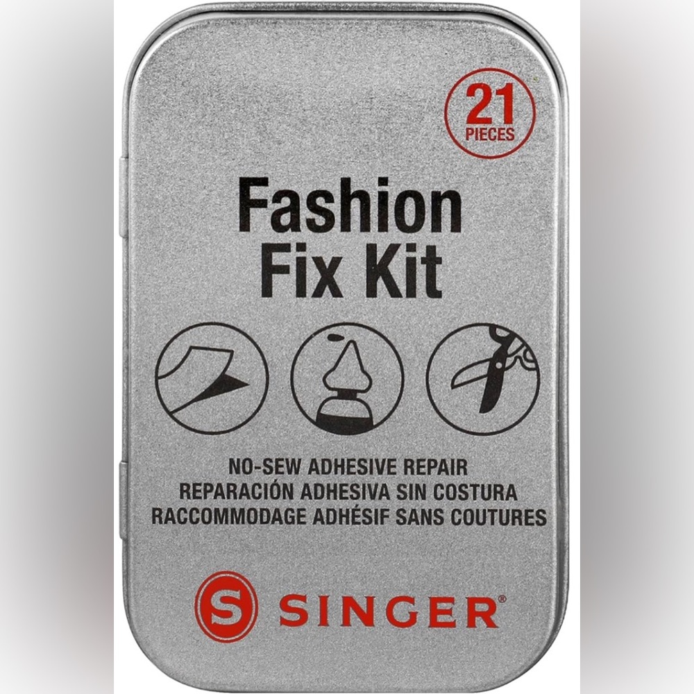 Singer-Fashion Fix Kit In A Tin. 21pc.